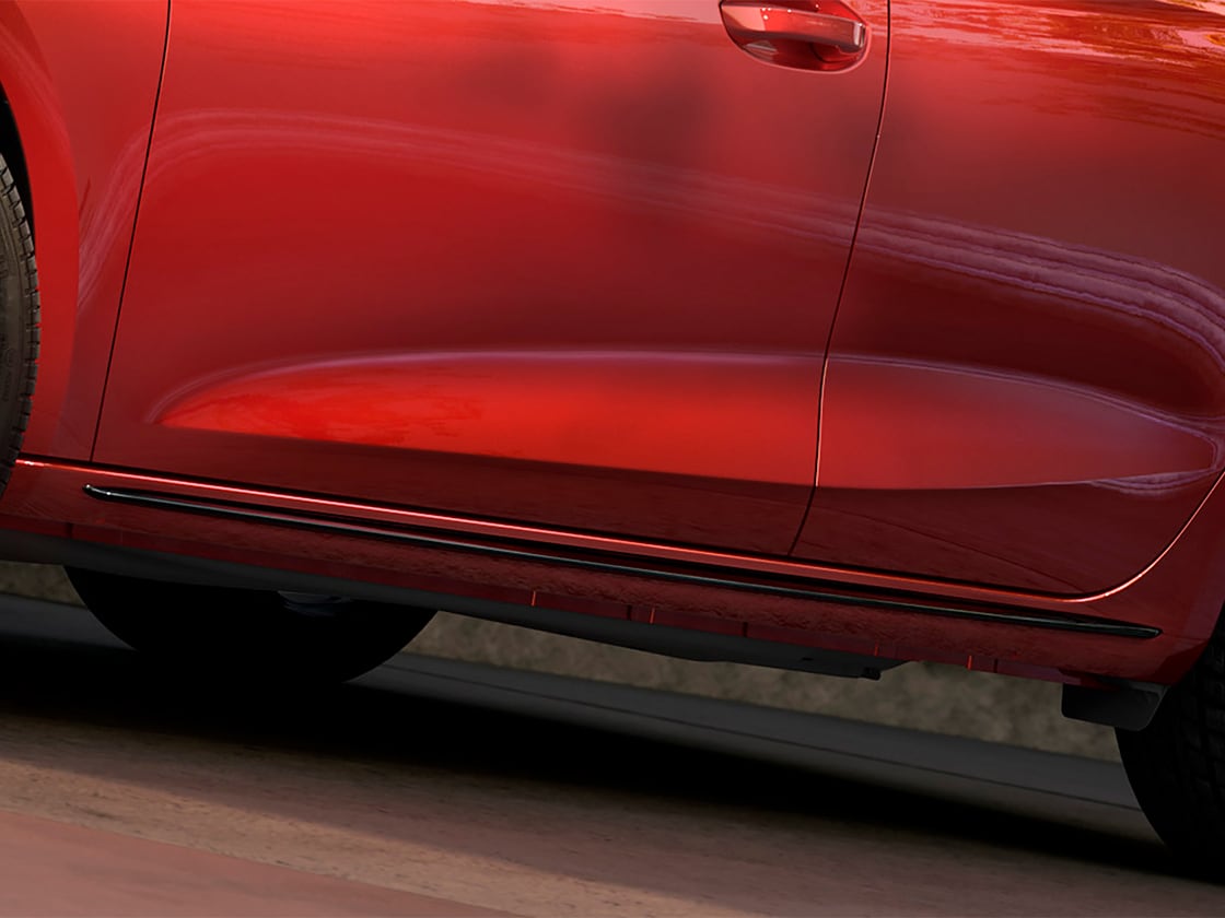 Black side skirt