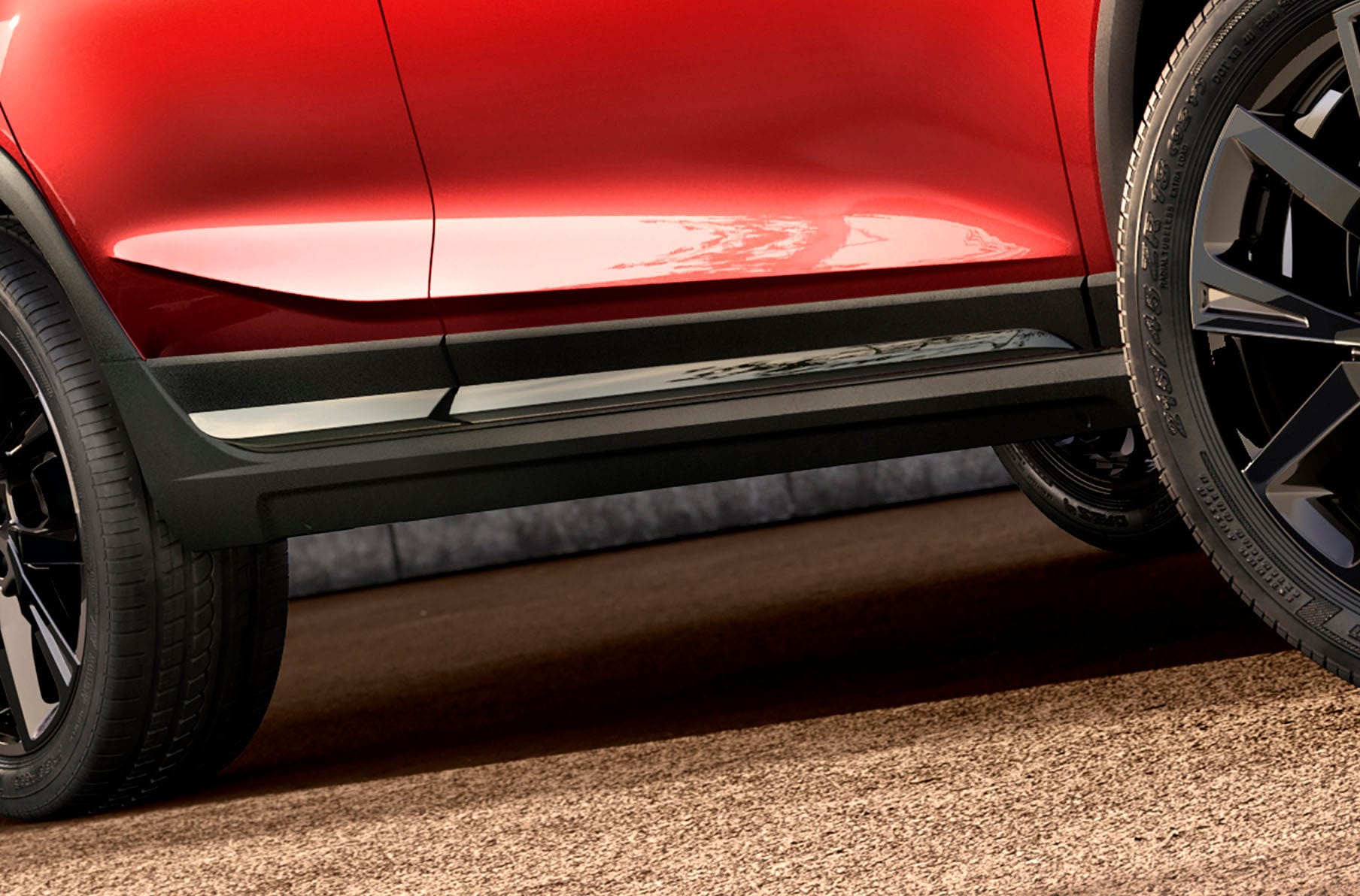 Black side skirts